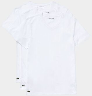 Lacoste T-shirts slim fit (3-pack) - heren T-shirts V-hals - wit -  Maat: XXL