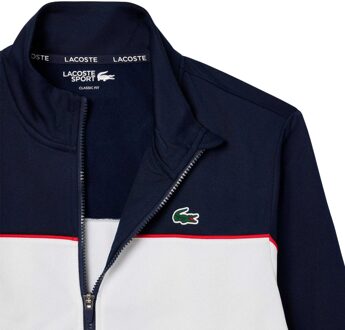 Lacoste Tennisjack heren met logoprint en rits (Marineblauw/Wit) Navy - 2XL