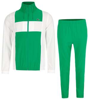 Lacoste Trainingspak Heren-Wit,Groen - M