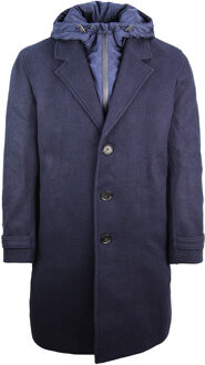 Lacoste Trench Heren Navy Jas - maat XL