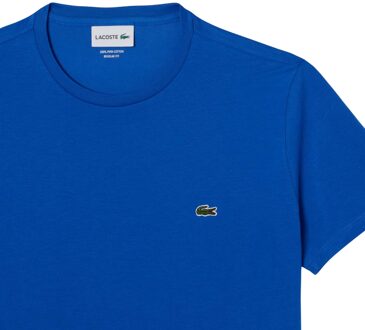 Lacoste Uniseks Pima Katoenen T-shirt voor volwassenen (Royaal Blauw) - XS