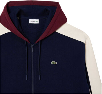 Lacoste Unisex Adult Logo Full Zip Hoodie (Marine) Navy
