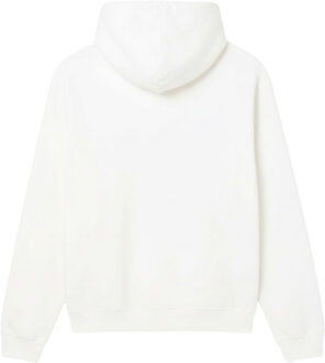 Lacoste Unisex Badge voor volwassenen Losse Hoodie (Crème) - maat