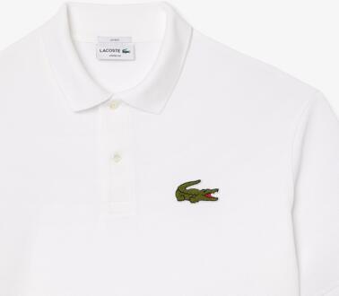 Lacoste Unisex L.12.12 Badge Pique Loose Fit Polo voor volwassenen (Wit) - maat 2XS