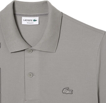 Lacoste Unisex Movement Signature 3D Poloshirt voor volwassenen (Grijs) - maat