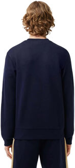 Lacoste Unisex Sweatshirt met gekleurde hals voor volwassenen (Marine) - maat XS Navy