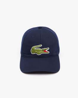 Lacoste Unisex Verstelbare Katoenen Twill Pet Blauw - One Size