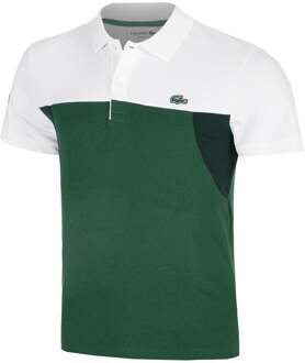 Lacoste Urban Colorblock Polo Heren-Wit - M