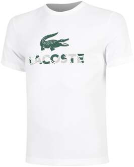 Lacoste Urban Print T-shirt Heren-Wit - M