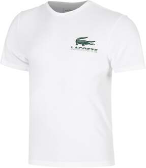 Lacoste Urban Print T-shirt Heren-Wit - S,M,L,XL,XXL