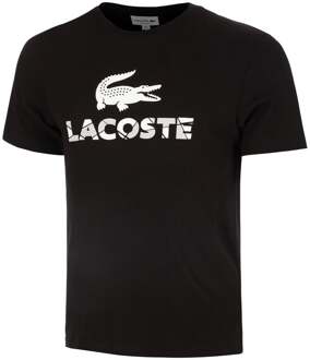 Lacoste Urban Print T-shirt Heren-Zwart - L