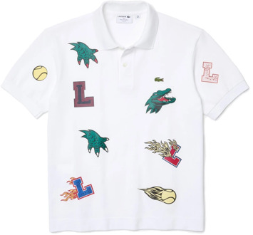 Lacoste Vakantie Unisex Polo Shirt Lacoste , White , Heren - Xl,L,M