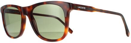 Lacoste Vierkant Mannen Dark Havana Groente L933s - maat Bruin