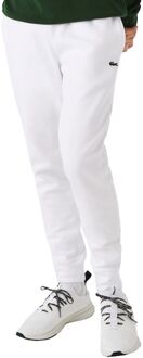 Lacoste Witte Slim Fit Broek met Logo Borduursel Lacoste , White , Heren - XS