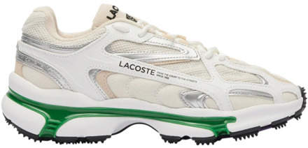 Lacoste Witte Sneakers L003 2K24 Lacoste , White , Heren - 45 Eu,43 Eu,40 Eu,41 Eu,44 Eu,42 EU
