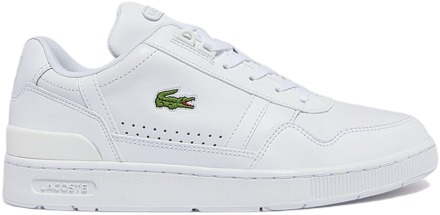 Lacoste Witte T-Clip Sneakers Lacoste , White , Heren - 40 1/2 Eu,40 EU