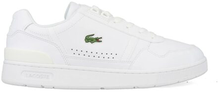 Lacoste Witte T-Clip Sneakers Lacoste , White , Heren - 43 Eu,45 Eu,44 Eu,42 Eu,40 EU