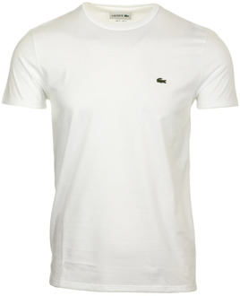 Lacoste Witte T-shirts en Polos Lacoste , White , Heren - 2Xl,Xl,L,M,S