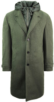 Lacoste wollen heren jas donkergroen - S