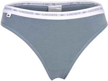 Lacoste Women's Lacoste 3 Pack Stretch Cotton String Briefs in Multi colour Veelkleurig