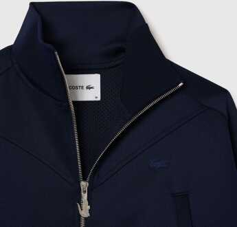Lacoste Women's Lacoste Cropped Full-Zip Sweatshirt in Navy