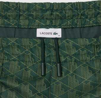 Lacoste Women's Lacoste Flared Monogram Sweatpants in Green Groen - EU 36 / UK 8