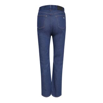 Lacoste Women's Lacoste High-Waisted Flared Jeans in Blue Blauw - 29 inch
