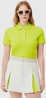 Lacoste Women's Lacoste L.12.D Slim-Fit Polo Shirt in Yellow Geel - EU 38 / UK 10