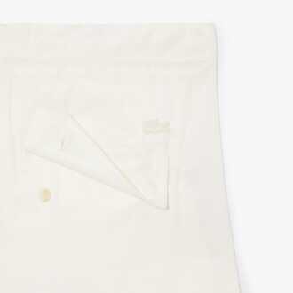 Lacoste Women's Lacoste Oversized Satin Cargo Pants in Cream - maat Crème