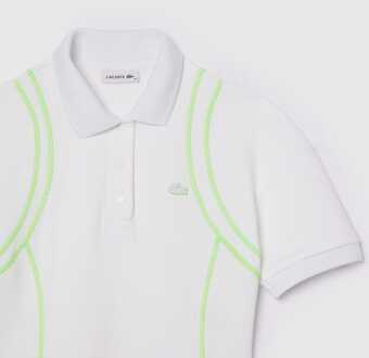 Lacoste Women's Lacoste Pleated Polo Dress in White Wit - EU 34 / UK 6