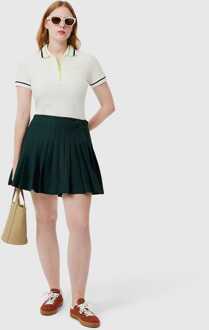 Lacoste Women's Lacoste Pleated Twill Skirt in Green - maat Groen