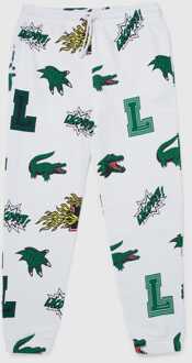 Lacoste Women's Lacoste Seasonal Print Joggers in White - maat Wit