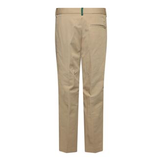 Lacoste Women's Lacoste Slim-Fit Stretch Cotton Chinos in Cream Crème - EU 38 / UK 10