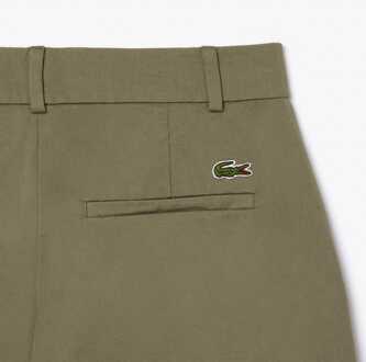 Lacoste Women's Lacoste Tapered Chinos in Khaki Kaki - EU 36 / UK 8