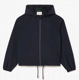 Lacoste Women's Lacoste Wool Blend Track Jacket in Blue - maat Blauw