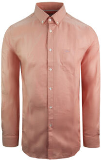 Lacoste Woven Regular Fit Heren Roze Overhemd - S