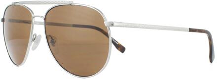 Lacoste ZONNEBRILLES L177S 033 Gunmetal Bruin - maat Grijs