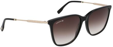 Lacoste Zwarte Acetaat Zonnebril