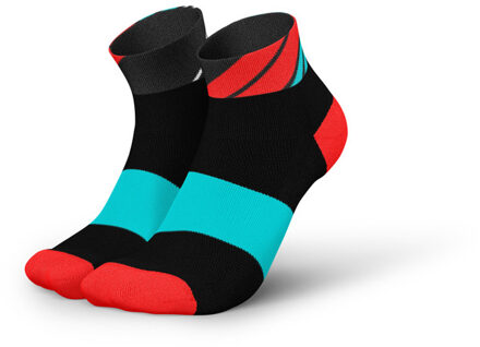 Ladders Lage Running Sokken zwart/rood - 35-38