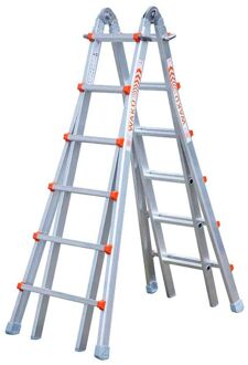 Ladders Multifunctionele Ladder - 4x6 Treeds - Werkhoogte 7.30m