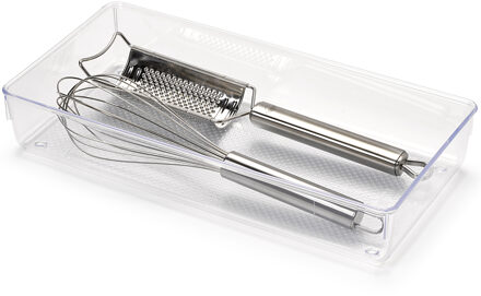 Lade organizer Skuff - transparant - kunststof - 30 x 15 x 5 cm - modulair - ladeverdeler