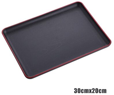 Lade Rechthoekige Plastic Voedsel Lade Antislip Anti-Kras Diy Bakken Lade Voedsel Fruit Opbergvak Keukengerei 30x20cm