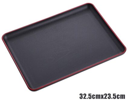 Lade Rechthoekige Plastic Voedsel Lade Antislip Anti-Kras Diy Bakken Lade Voedsel Fruit Opbergvak Keukengerei 32.5x23.5cm