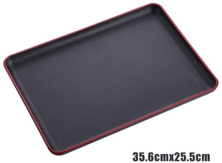 Lade Rechthoekige Plastic Voedsel Lade Antislip Anti-Kras Diy Bakken Lade Voedsel Fruit Opbergvak Keukengerei 35.6x25.5cm