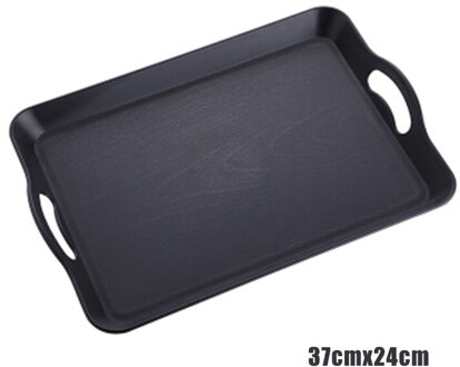 Lade Rechthoekige Plastic Voedsel Lade Antislip Anti-Kras Diy Bakken Lade Voedsel Fruit Opbergvak Keukengerei 37x24cm