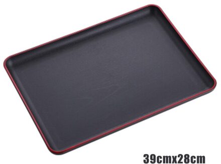 Lade Rechthoekige Plastic Voedsel Lade Antislip Anti-Kras Diy Bakken Lade Voedsel Fruit Opbergvak Keukengerei 39x28cm