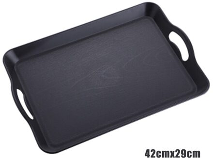 Lade Rechthoekige Plastic Voedsel Lade Antislip Anti-Kras Diy Bakken Lade Voedsel Fruit Opbergvak Keukengerei 42x29cm