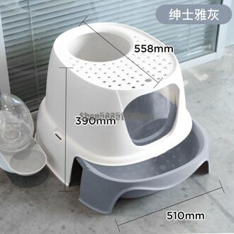 Lade Soort Kattenbakvulling Wastafel Volledig Gesloten Kattenbak Super Grote Deodorant Top Type Kat Mest Bekken Kat Producten 1