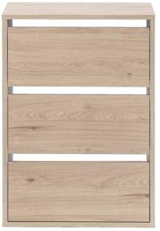 Ladeblok Genua - Eikenkleur - 70x50x40 Cm - Spaanplaat - Beige