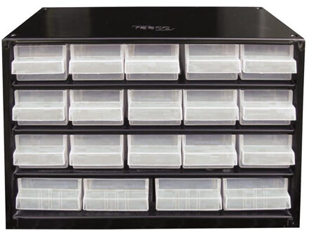 Ladekast met 19 laden c 4-19 Zwart